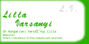 lilla varsanyi business card